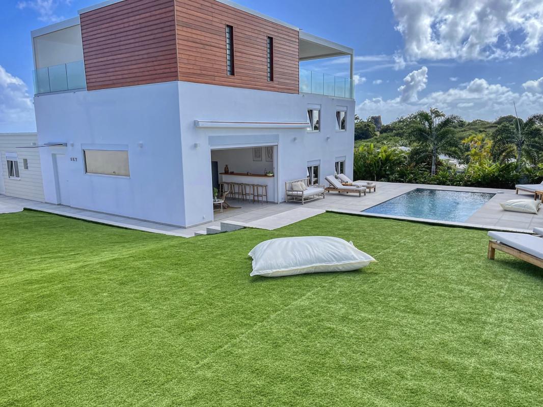 2. Location villa piscine roof top vue mer Saint François Guadeloupe-Piscine